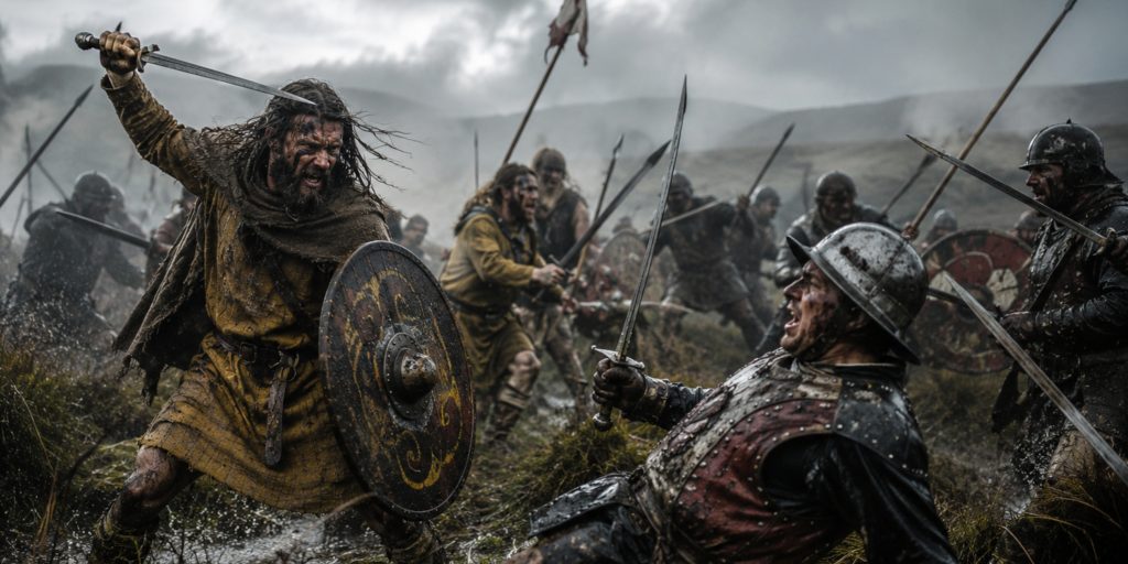 Irish Kerns fighting Tudor Invasion