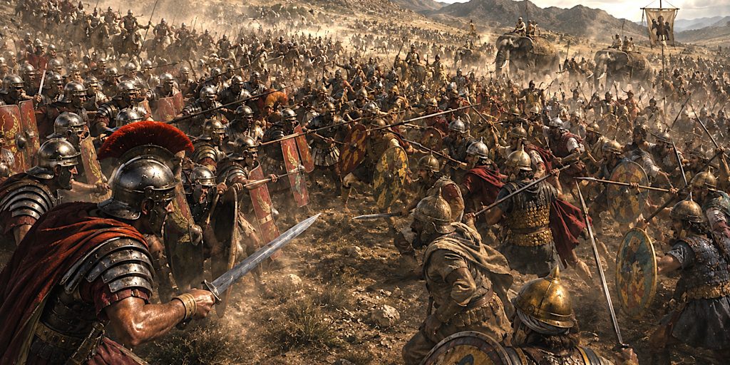 Battle of Baecula - armies engage