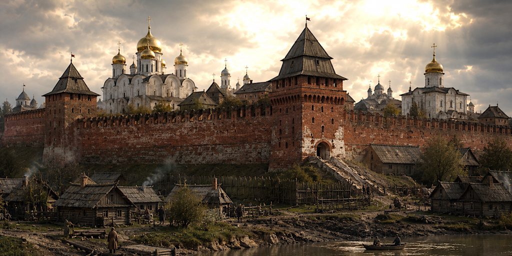 Moscow Kremlin as it was during the reign of Ivan II