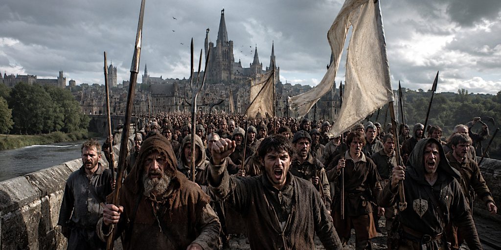 Rebels march on London