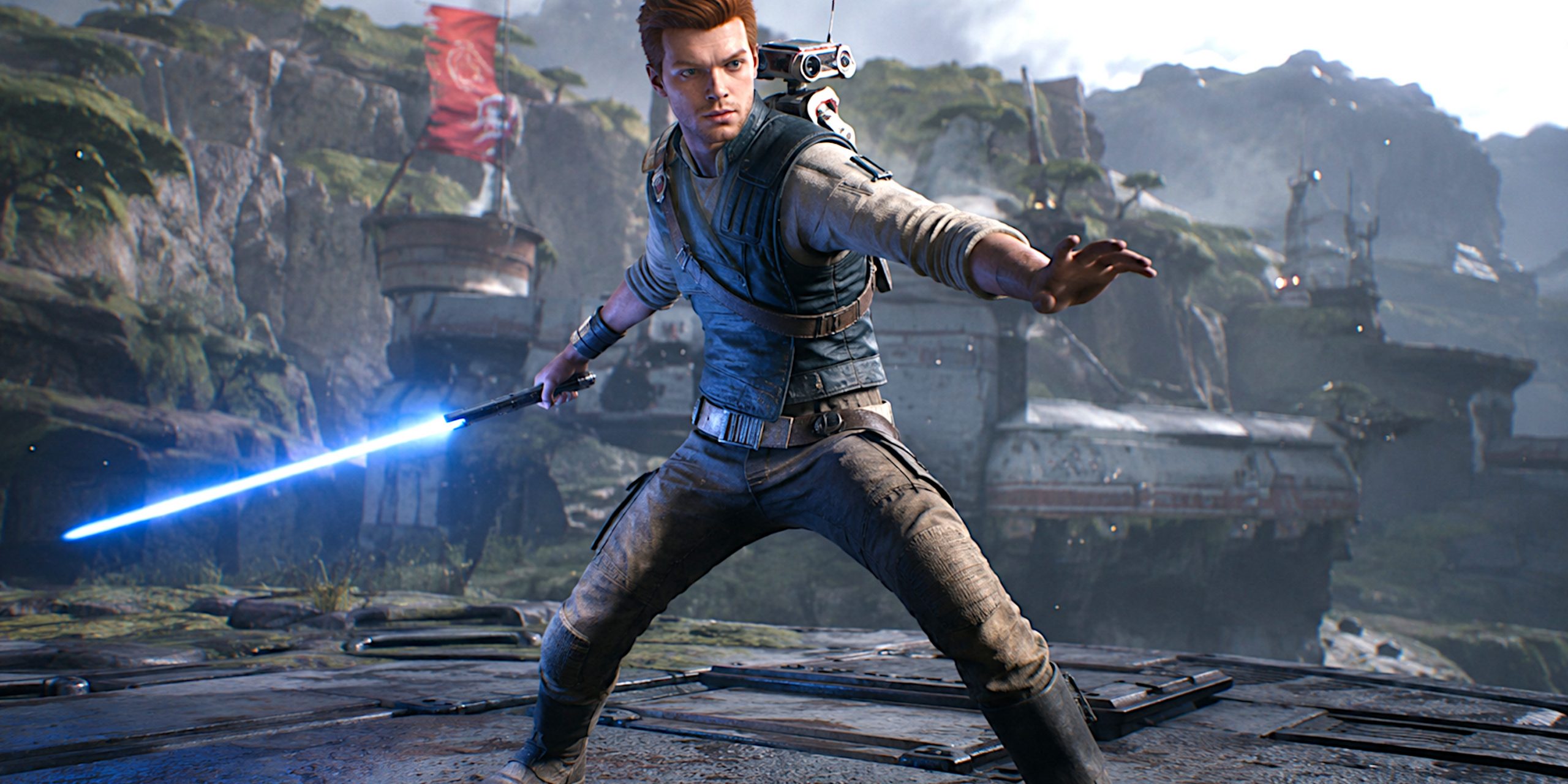 Jedi Knight using force skills