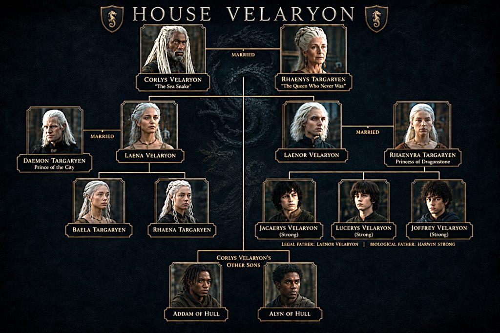 House Velaryon Family Tree Chart