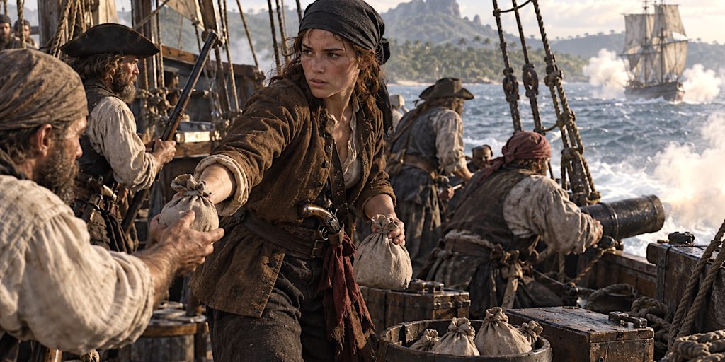 Anne Bonny passed powder to crew
