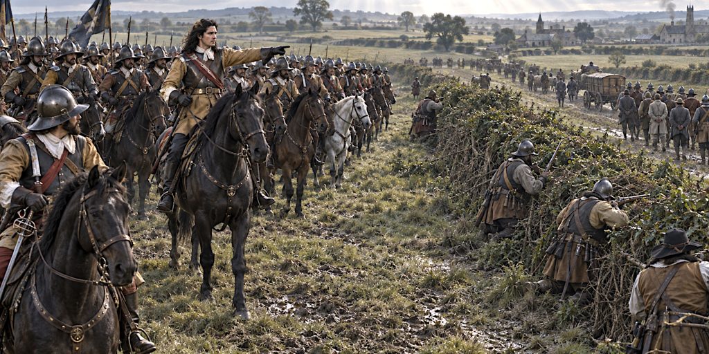 Prince Rupert Deploys Royalist Cavalry at Chalgrove