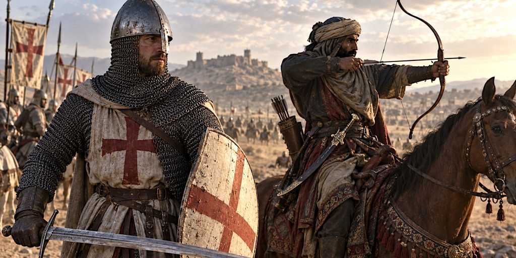 Frankish Knight and Syrian Archer