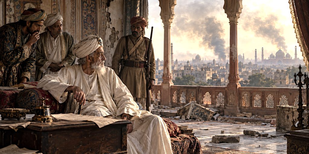 Zafar Watches Smoke Over Delhi