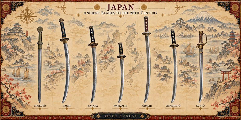 Japan Sword Type Chart
