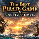 Black Flag vs Odyssey: Which Is the Better Pirate Game? Assassin’s Creed IV: Black Flag is the better pirate game. Its ship battles, plunder and story all feed the same ambition: becoming a feared captain in the Caribbean. Odyssey offers excellent seafaring within a much broader Greek adventure, but piracy is something you can do rather than the identity holding everything together. That does not make this a pointless contest. Both games understand the appeal of spotting land on the horizon, changing course and allowing your original objective to become somebody else’s problem. The interesting question is how those shared ideas feel in practice. Do you want the life of a pirate, or the freedom of an adventurer who happens to own a warship? This comparison covers the original 2013 Black Flag and Assassin’s Creed Odyssey. Black Flag vs Odyssey at a Glance Category Black Flag Odyssey Our pick Pirate atmosphere Caribbean ports, outlaw captains and sea shanties Greek islands, mercenary work and ancient warfare Black Flag Naval combat Cannon broadsides, mortars and boarding Arrows, javelins, fire attacks and ramming Black Flag Crew development Recruitment supports boarding Recruitable lieutenants with gameplay bonuses Odyssey Character combat Counters, dual swords and pistols Weapon variety, abilities and character builds Odyssey Exploration A concentrated Caribbean playground A sprawling Greek world Depends on your priorities Story Edward Kenway’s defined character arc A branching family adventure Black Flag for a pirate story Overall pirate experience The main attraction Part of a larger RPG Black Flag These are editorial judgements rather than a points system. Better melee combat does not automatically make a game better at being a pirate adventure. Setting and Atmosphere: Who Makes You Feel Like a Pirate? Black Flag has the obvious advantage here, but its success goes beyond owning the appropriate hats. Its Caribbean brings together crowded ports, isolated beaches, fortified coastlines and ships carrying goods you would very much like to acquire. Edward Kenway moves among figures including Blackbeard, Anne Bonny and Charles Vane. Piracy shapes the people you meet and the future they imagine for themselves. Ubisoft (EU / UK) There is a lovely tension between the beauty of the setting and the instability of life within it. The sea looks inviting. The men promising you freedom are often unreliable. Edward himself is hardly a model of sensible financial planning. Odyssey creates a different mood. You play Kassandra or Alexios, a mercenary travelling through a Greece divided by war. Your journey involves family, competing loyalties and a much larger mystery. Ubisoft (EU / UK) Piracy existed in the ancient Mediterranean. The distinction is about what these games emphasise, rather than whether a Greek setting can support a pirate story. For me, Black Flag wins because its atmosphere survives the quiet moments. Sailing with the crew singing can feel like the point of the evening, even before anything explodes. Winner: Black Flag. Naval Combat: Cannons Against Rams Black Flag gives its ship battles a satisfying rhythm. You assess an opponent, manoeuvre the Jackdaw into position, fire a broadside and brace for the response. Different weapons reward thinking about distance and angle, while dangerous opponents make upgrades matter. The best encounters turn a calm stretch of water into a noisy sequence of decisions. A target you thought would be easy has company. Your hull needs attention. Boarding might save the situation, assuming you survive long enough to do it. Odyssey builds its battles around different tools. Arrows and javelins replace cannon fire, while ramming makes closing the distance especially important. Fire attacks add another way to pressure an enemy. It is an energetic system. Driving the Adrestia into a vulnerable ship has a wonderfully unsubtle appeal. Sometimes the correct response really is to hit the other boat with yours. Still, Black Flag gives me the more compelling naval contest. Ranged firepower, positioning and the move into boarding create a stronger sense of commanding a fighting ship. Neither is a naval simulator. Black Flag’s advantage comes from accessible spectacle and a rewarding combat rhythm, rather than strict historical realism. Winner: Black Flag, although Odyssey’s ramming deserves respect. Boarding and Plunder: Where Black Flag Pulls Ahead Boarding is available in both games. The difference is how naturally it fits the rest of the experience. In Black Flag, raiding ships supplies resources for improving the Jackdaw. A stronger Jackdaw makes tougher targets more manageable, encouraging you to return to sea and test your growing confidence. That gives a passing ship immediate meaning. You are looking at an opportunity, a risk and potentially the materials for your next upgrade. Boarding also changes the scale of the action. One moment you are directing a ship; the next you are fighting through a crowded deck. The transition gives piracy a physical quality that a reward screen could never provide. Odyssey also rewards naval aggression. You can board disabled vessels or finish vulnerable ships by ramming and cleaving them. Ubisoft’s own guide even suggests swimming down to collect treasure before the wreck disappears. Admirable dedication to checking the pockets. news.ubisoft.com Its on-deck fighting benefits from a broader combat system. Yet naval plunder competes with equipment, quests, mercenaries and numerous other routes to progress. Black Flag’s boarding can become repetitive, especially when you are collecting resources rather than chasing a memorable encounter. Even so, the reason to do it usually feels closely connected to being a captain. Winner: Black Flag. Your Ship and Crew: Jackdaw or Adrestia? The Jackdaw has a strong claim to being Black Flag’s most important relationship. You invest in it, learn its limits and gradually trust it against enemies that once looked absurdly intimidating. It is your means of travel, your weapon and the focus of much of your ambition. That concentration gives its upgrades emotional weight as well as practical value. The Adrestia has its own strengths. Barnabas brings warmth to the voyage, and recruiting lieutenants connects your adventures on land with your capabilities at sea. A formidable opponent can become a useful addition if you take them down without killing them. news.ubisoft.com That makes Odyssey’s recruitment more interesting as a development system. Meeting someone and considering whether they might improve your crew creates a pleasing connection between otherwise separate activities. I prefer the Jackdaw as the centre of a pirate adventure, but Odyssey offers more engaging choices about the people serving aboard your vessel. Winner: Black Flag for attachment to the ship; Odyssey for recruitment. Exploration: Caribbean Treasure or Greek Island Hopping? Black Flag’s world feels arranged around the temptation to make one more stop. A beach, wreck, fort or small island can interrupt a journey without turning it into an entirely different sort of game. That is useful when you want an evening of piracy rather than an extended commitment to clearing a region. Its smaller destinations help keep the sea at the centre of your attention. Odyssey’s Greece offers broader possibilities. An island can become a substantial adventure, with local disputes, settlements and quests pulling you away from the shore. Inland exploration matters far more to the overall experience. I find Odyssey more tempting when I want to wander with no particular concern for how long anything will take. Black Flag is more tempting when I specifically want to sail, find trouble and return with somebody else’s cargo. Both games can suffer when curiosity becomes checklist work. Collectibles lose their charm if every map icon starts feeling like an unpaid obligation. Winner: Black Flag for sea-focused exploration; Odyssey for a broader world. Combat on Land: Odyssey Has More to Offer Black Flag’s sword fighting is quick, theatrical and well suited to boarding. Edward’s pistols help sell the fantasy, and chaining successful attacks can look excellent. Its limitations become clearer during extended play. Counters and familiar attack patterns can make encounters feel routine once you understand the system. The spectacle often lasts longer than the challenge. Odyssey provides more room to experiment. Different weapons, equipment choices and active abilities let you shape how you fight. Dodging, parrying and managing abilities give encounters more moving parts. There is a cost to that flexibility. Equipment management can become fussy, and the level system can make an apparently ordinary opponent surprisingly durable. Sometimes you want a duel, and the game wants to discuss your numbers. Even with those frustrations, Odyssey offers the stronger combat system for players who enjoy developing a build and trying different approaches. Winner: Odyssey. Story and Characters: Edward Gives Piracy a Purpose Without spoiling the major turns, Edward’s story examines the gap between wanting freedom and knowing what to do with it. His confidence makes him entertaining company, but the game gradually asks harder questions about ambition, loyalty and the price other people pay for his decisions. The pirate setting supports that development rather than merely decorating it. That is why Black Flag’s story works particularly well for this comparison. Its emotional direction grows out of the life it invites you to enjoy. Odyssey tells a broader family story, with dialogue choices and different possible outcomes. Its structure gives players more say in how particular relationships unfold. Ubisoft (EU / UK) That freedom is appealing, although the scale makes it easier for the main story to lose momentum between other activities. My preference is Edward’s more tightly defined arc. Odyssey gives you more decisions, but Black Flag makes a clearer argument about the adventurer at its centre. Winner: Black Flag for the stronger pirate narrative. What Might Put You Off Each Game? Black Flag’s weakest moments often arrive when it pulls you away from the freedom of sailing. Tailing missions and restrictive objectives interrupt the pace, while older movement and combat systems sometimes show their age. Repeated boarding objectives can also wear thin during an upgrade hunt. Odyssey’s main risk is fatigue. Its scale, equipment systems and level-based progression can make a promising adventure feel crowded with things demanding attention. If you mainly want naval action, substantial portions of the game will take you elsewhere. Someone irritated by repetition may struggle with Black Flag’s resource gathering. Someone tired of sprawling RPGs may find Odyssey difficult to finish. Which Game Should You Choose? Choose Black Flag if your priorities are: - Commanding a pirate ship in the Caribbean. - Cannon battles, boarding and plunder. - A story about ambition and the consequences of pirate life. - Less emphasis on character builds and equipment statistics. Choose Odyssey if your priorities are: - Exploring ancient Greece by land and sea. - Experimenting with weapons and abilities. - Dialogue choices and crew recruitment. - Naval warfare within a much larger RPG. If you are choosing purely on the promise of being a pirate, Black Flag is the more direct recommendation. If Greece and role-playing systems interest you more than piracy itself, Odyssey could easily be your favourite overall. The Verdict: Black Flag Is the Better Pirate Game Black Flag wins because its best systems keep bringing you back to the same life. You sail to find targets, take risks for plunder, improve the Jackdaw and grow attached to a crew whose songs become part of the journey. Odyssey deserves credit for its naval game. The Adrestia is enjoyable to command, recruitment adds depth, and its islands offer plenty of reasons to stay at sea. It also has the stronger case for players who value flexible combat and role-playing choices. But when I picture the better pirate evening, I picture the Jackdaw turning towards a ship I probably should have left alone. The crew are singing. The cannons are ready. My judgement is questionable. Black Flag understands the appeal of that combination extremely well. Frequently Asked Questions Is Assassin’s Creed Odyssey a pirate game? Odyssey lets you attack ships, board enemies and take loot, but it is primarily an action RPG about a mercenary in ancient Greece. Piracy is an available activity rather than its main theme. Does Odyssey have ship boarding like Black Flag? Yes. You can board disabled enemy ships and fight their crews. You can also finish vulnerable vessels by ramming and cleaving them. Which has better naval combat? Our pick is Black Flag for its cannon battles, ship weapons and integration of combat with plunder. Odyssey offers an enjoyable alternative built around arrows, javelins, fire and ramming. Is Odyssey better than Black Flag overall? It depends on what you value. Odyssey offers more elaborate character progression and broader role-playing choices. Black Flag provides a more focused pirate adventure. SEO Metadata SEO title: Black Flag vs Odyssey: Which Is the Better Pirate Game? Meta description: Black Flag or Odyssey? We compare naval combat, exploration, crews and stories to find which Assassin’s Creed delivers the better pirate adventure. Suggested slug: black-flag-vs-odyssey Image alt text: A Caribbean pirate ship and an ancient Greek warship beneath storm clouds, illustrating Black Flag versus Odyssey.